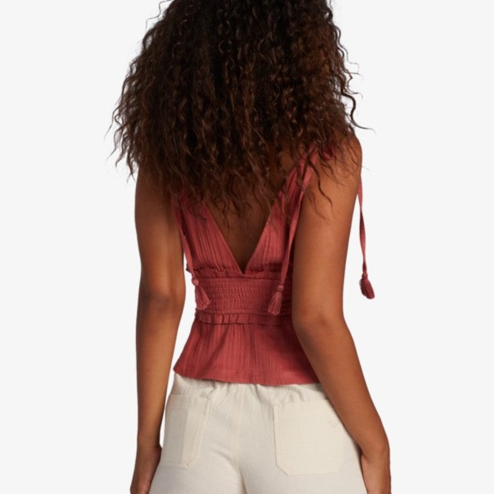 Roxy Simple Blossom Tie Tank - Picture 2 of 2